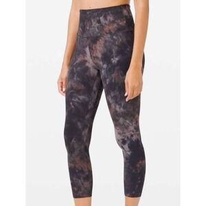 lululemon athletica Black & Brown Tie-Dye High-Rise Leggings